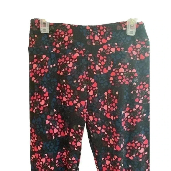 LULAROE MULTI COLOR HEARTS LEGGING SIZE ONE SIZE - Picture 2 of 3